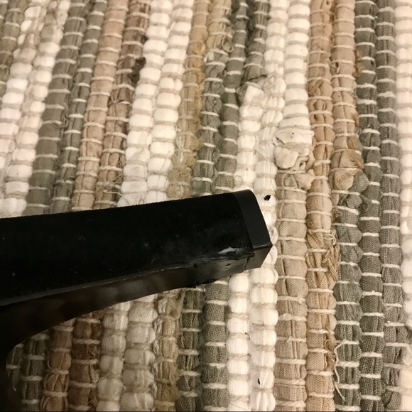 Vince Camuto ‘Gillee’ black suede and yellow metal Salome pumps. Size 6.5 M. EUC - Picture 9 of 13